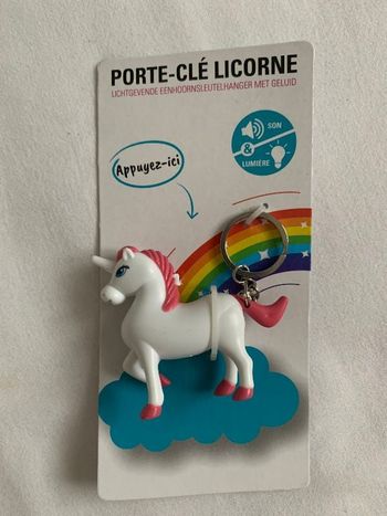 Porte clé licorne