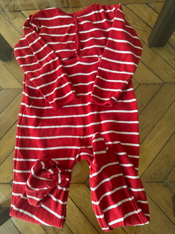 Pyjama DPAM rayures rouge - photo numéro 3