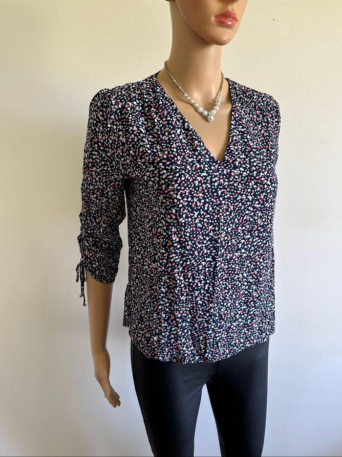Blouse imprimée à manches courtes Esprit taille française 34 jamais portée - photo numéro 2