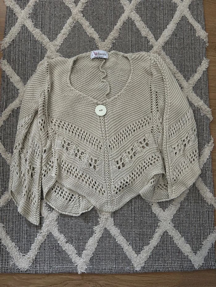 Top bohème en crochet tricot vintage - photo numéro 4