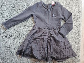 Robe grise lili Gaufrette 4 ans