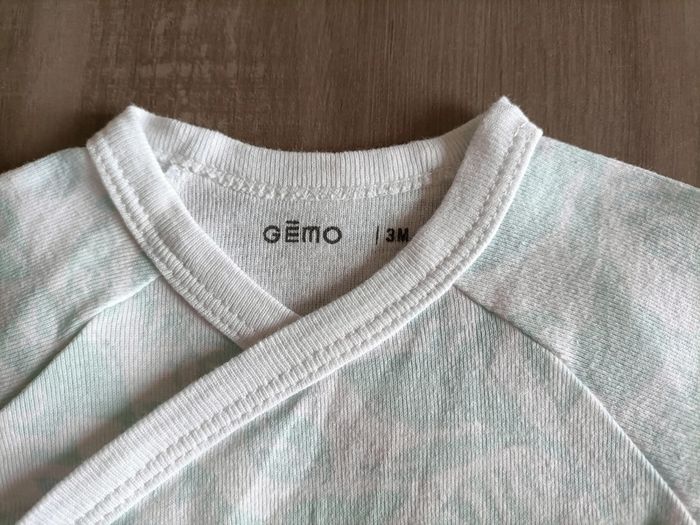 Lot de 3 bodies manches courtes Gémo 3 mois - photo numéro 9