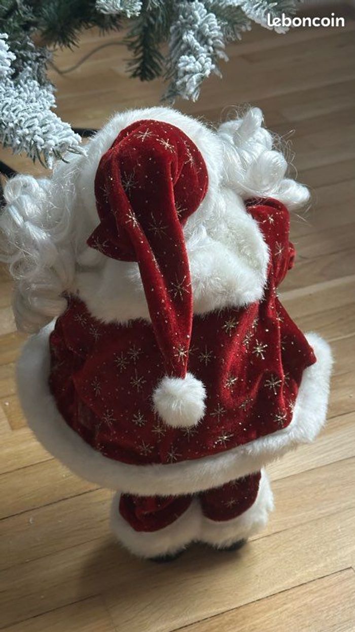 🎄 superbe père noël 36 cm de haut une pure merveille - photo numéro 5
