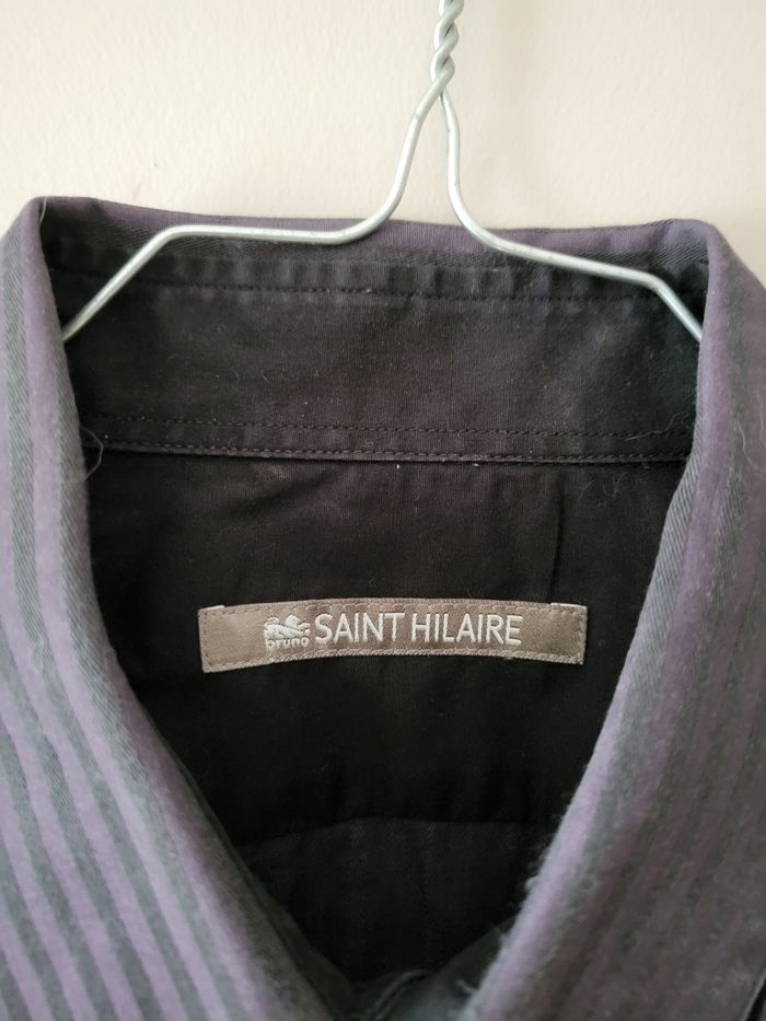 Chemise homme mauve foncé manches longues - photo numéro 2