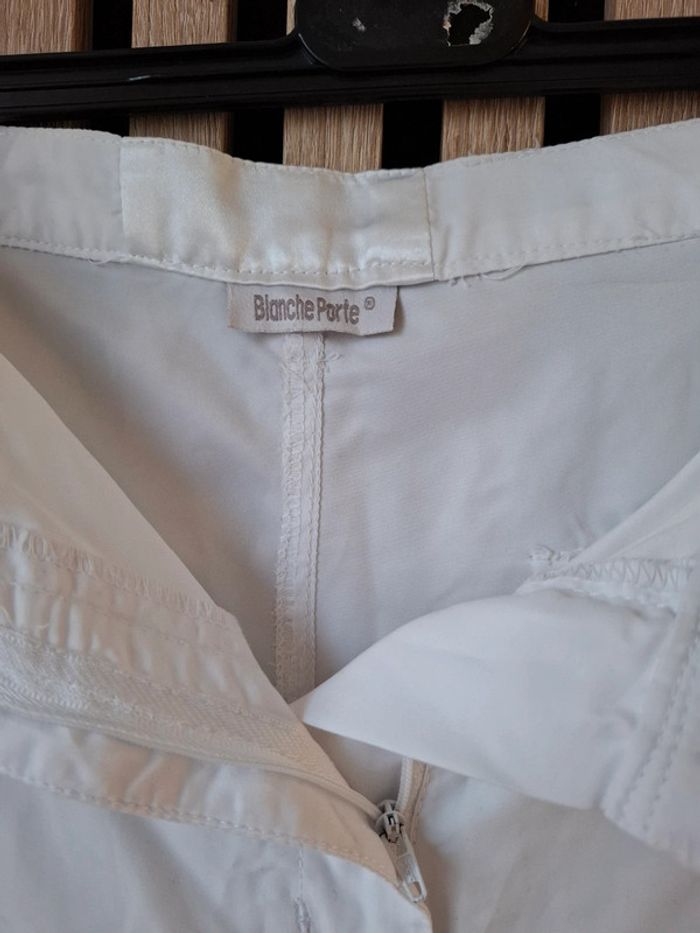 Pantalon leger fluide blanc polyester T44 - photo numéro 6