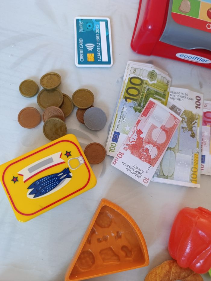 Lot jouets caisse dinette panier - photo numéro 2