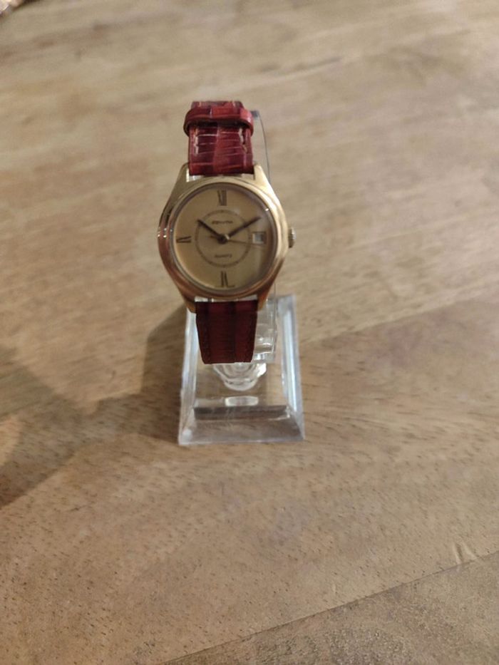 Montre Quartz Vintage Zenith boitier plaqué or - photo numéro 6