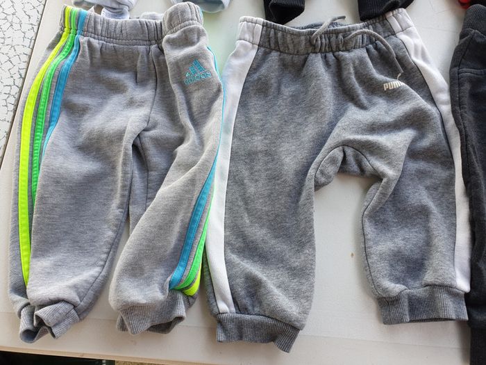 6 pantalons jogging adidas batman puma basic 9-12 mois 1 an - photo numéro 4