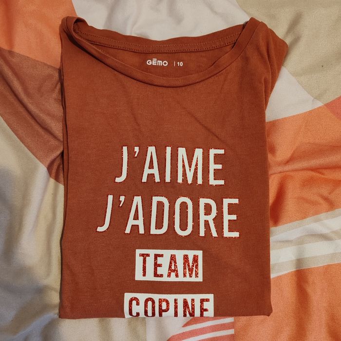 Tee shirt manches longues 10 ans gémo