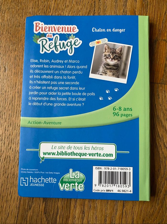 Livre Bienvenue au refuge Chaton en danger - photo numéro 2