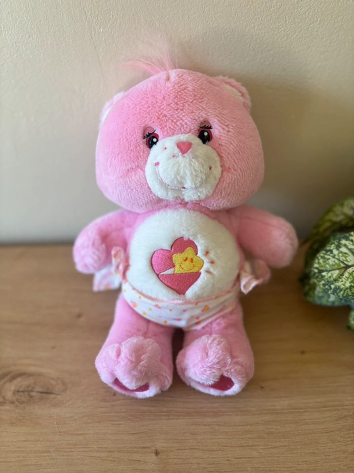 Doudou peluche bisounours ti coquine rose couche care bears 2005