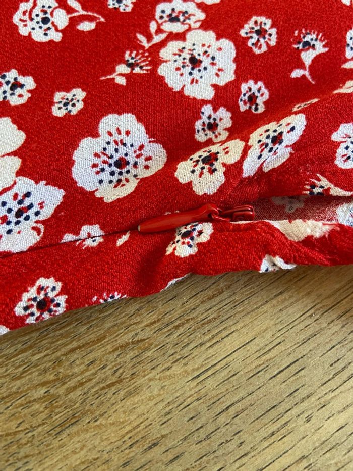 Robe d’été rouge à fleurs Monoprix taille 42 - photo numéro 10