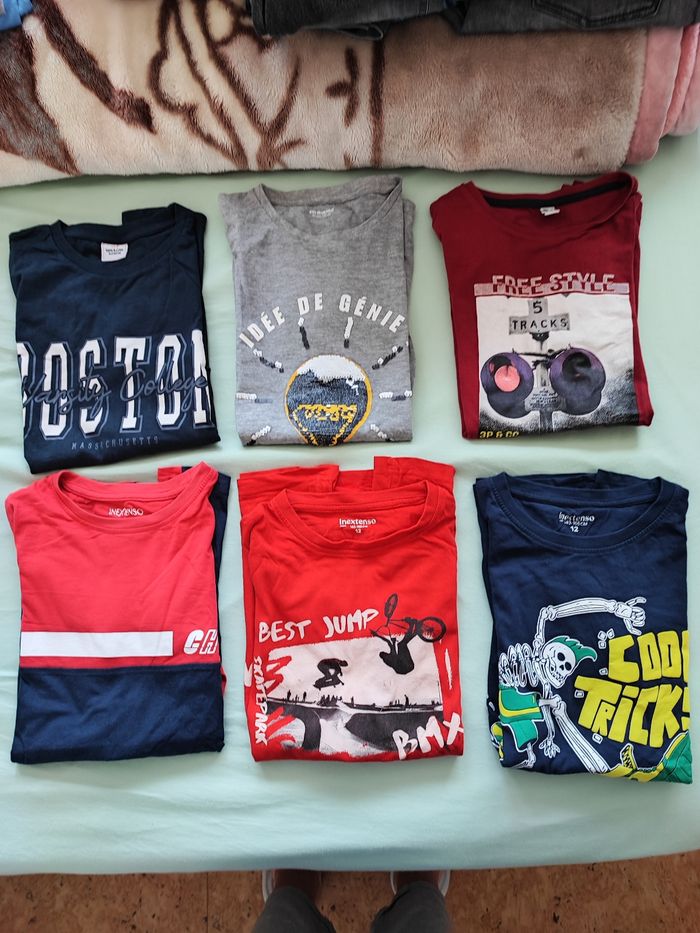 Lot 12 hauts manche longue garçon 12 ans - photo numéro 2