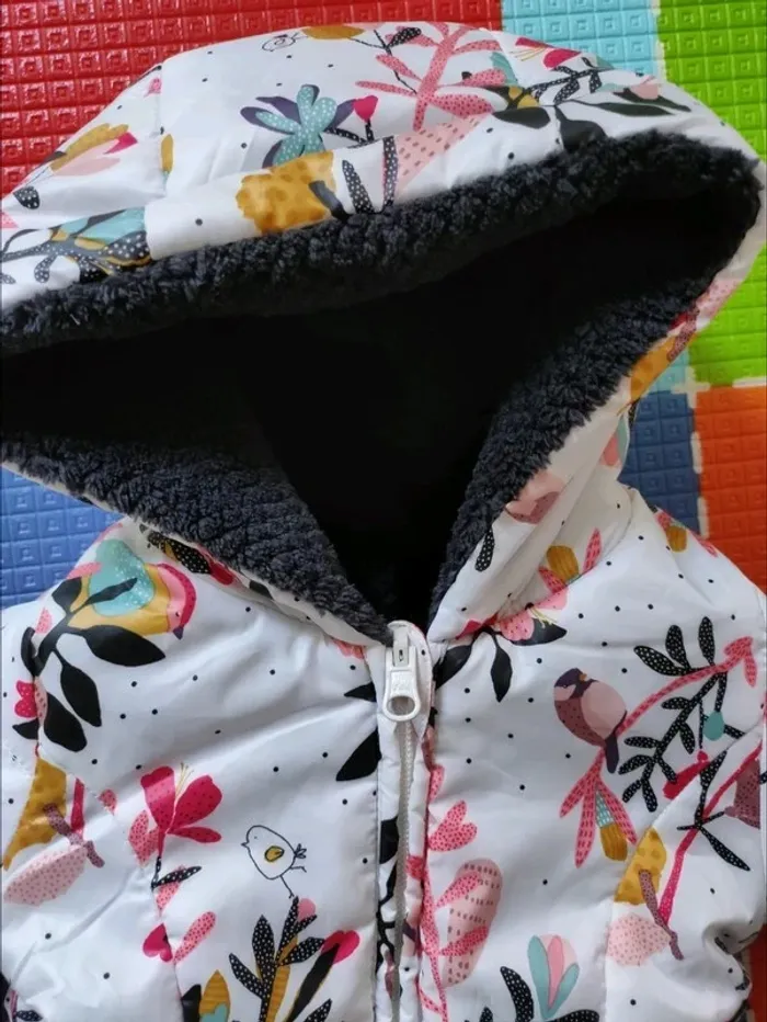 Manteau réversible Catimini 6 mois - photo numéro 3