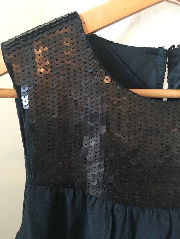 Robe droite noire courte à sequins Etam - photo numéro 2