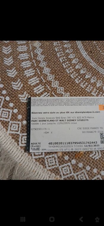 1 billet non daté valable jusqu'au 13 février 2026