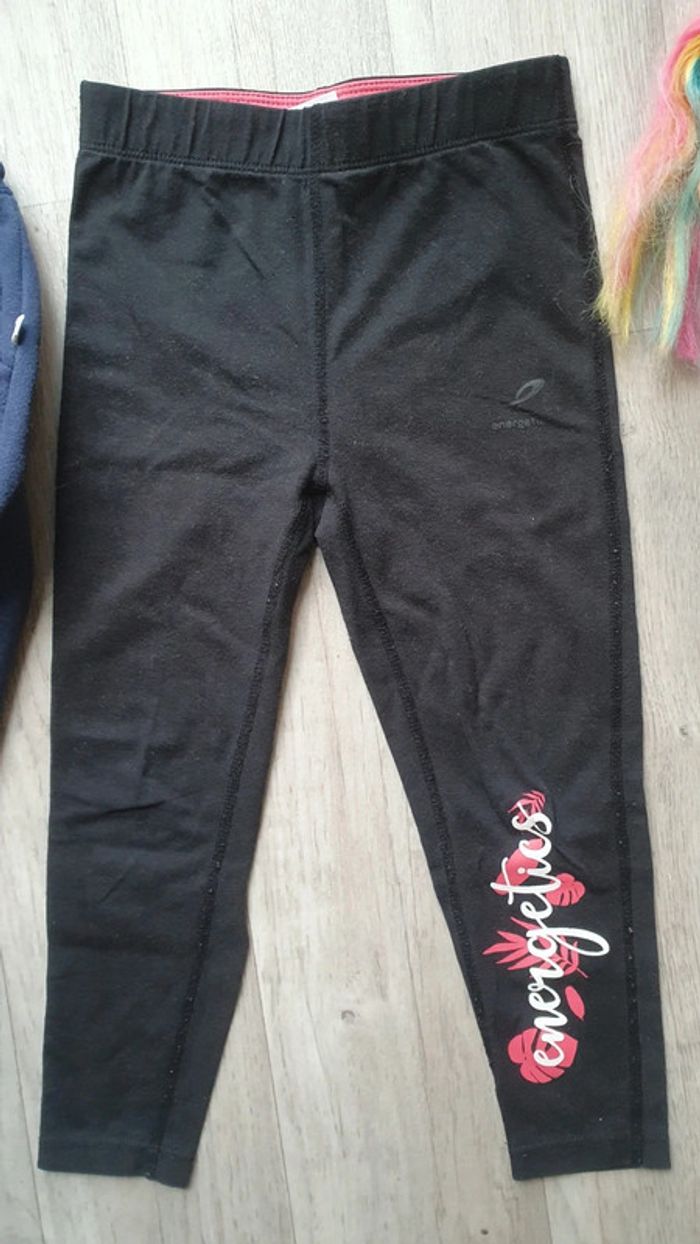 Lot de 2 joggings legging sport 4 ans fille - photo numéro 4