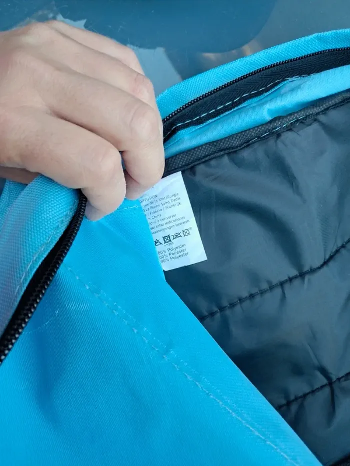 Joli sac à dos bleu réglable, 1 grande poche, 1 petite devant, mixte unisexe - Kimadi 🏷 ideal sport - photo numéro 6