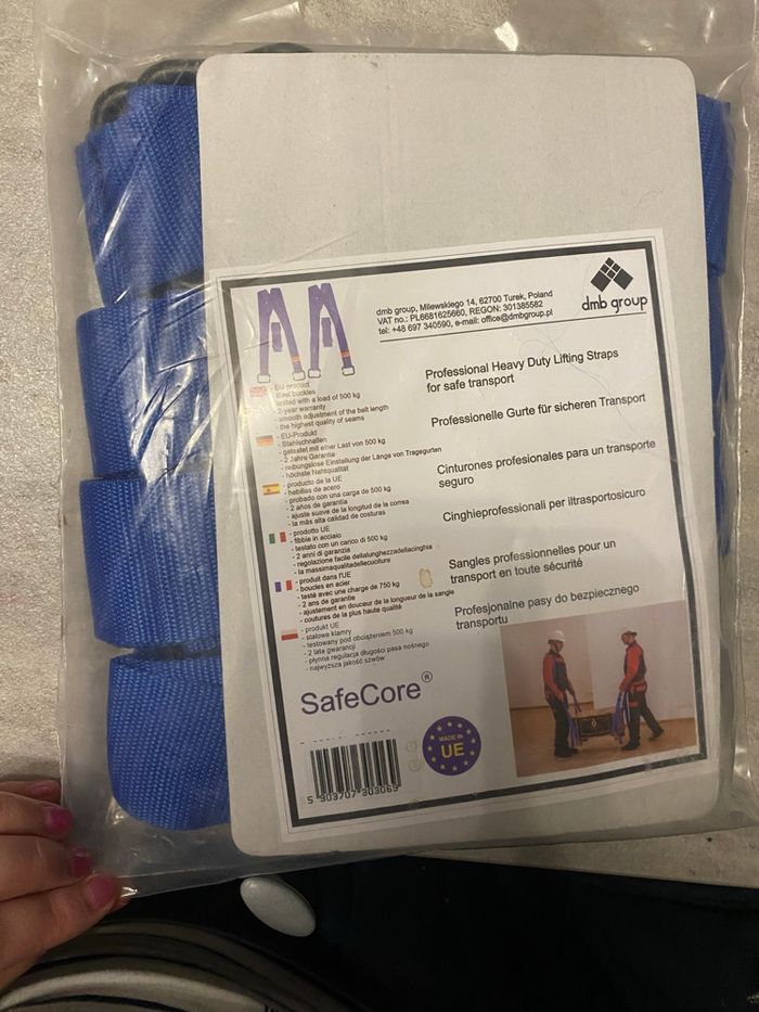 Sangles professionnelles de déménagement/transport