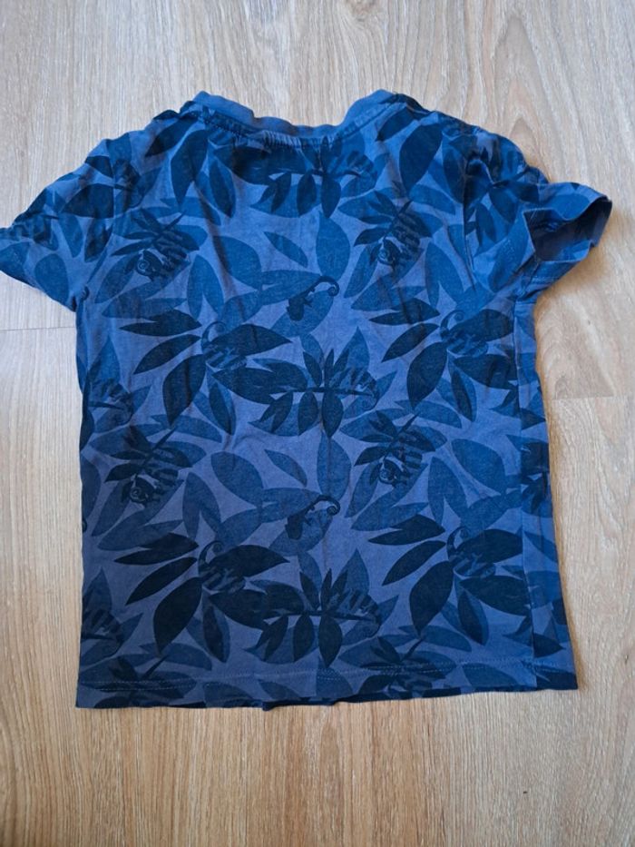 T-shirt tropical bleu marine Okaidi 3 ans - photo numéro 2