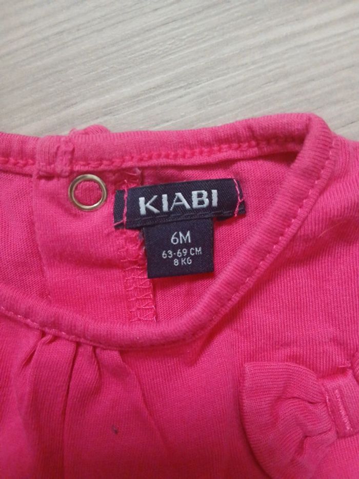 T-shirt manches courtes ~ Kiabi ~ 6mois (63-69cm/8kg) - photo numéro 3