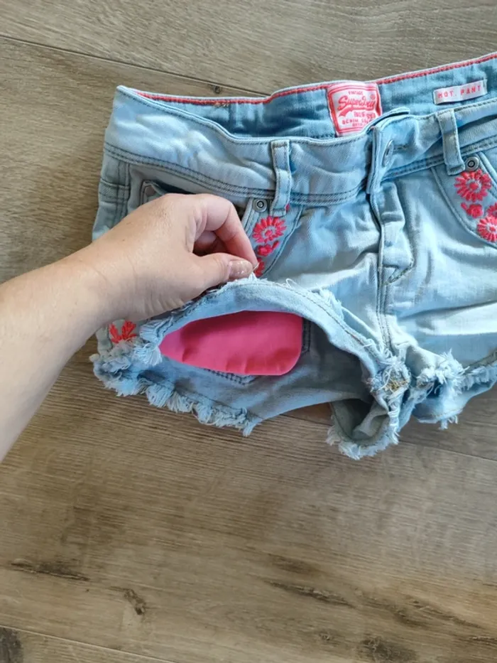 Short en jean Superdry 34 - photo numéro 3