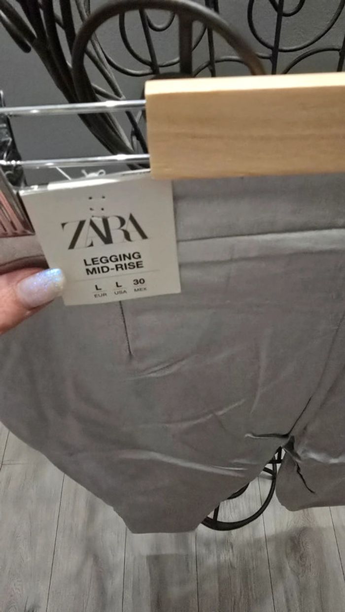 Leggings Argenté Zara - photo numéro 5