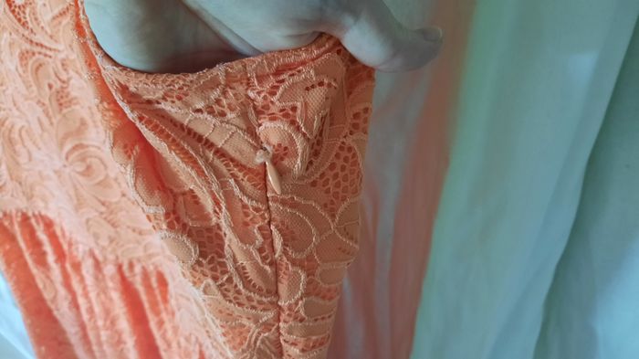 robe dentelle orange - photo numéro 3