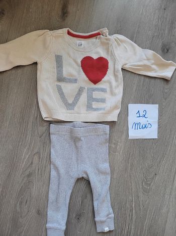 Ensemble legging et pull gap 12 mois