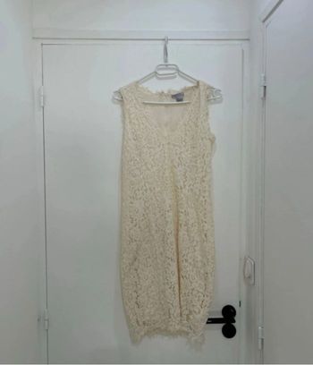 Robe en Dentelles Neuve taille S Crème
