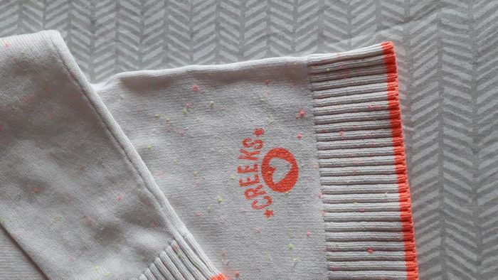 Cardigan blanc chiné rose 12 mois - photo numéro 2