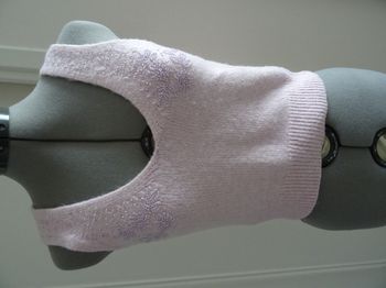 Top court sans manches rose Mango taille S