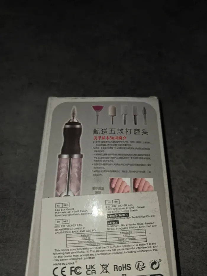 [NEUF] Mini ponceuse à ongles électrique bleue - photo numéro 2