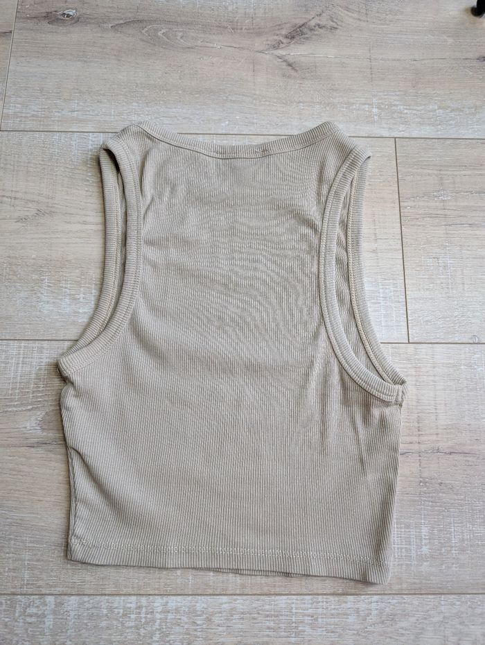 Débardeur beige Zara taille S - photo numéro 2