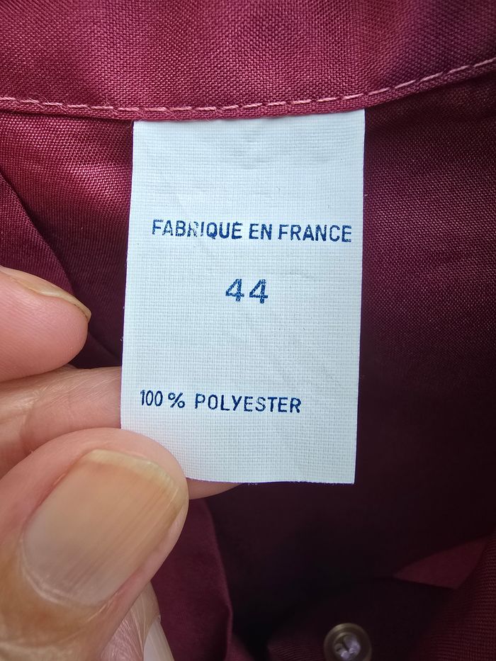 Chemisier col lavallière 🍒fabriqué en France Vintage🍒taille convient à un 42 - photo numéro 6