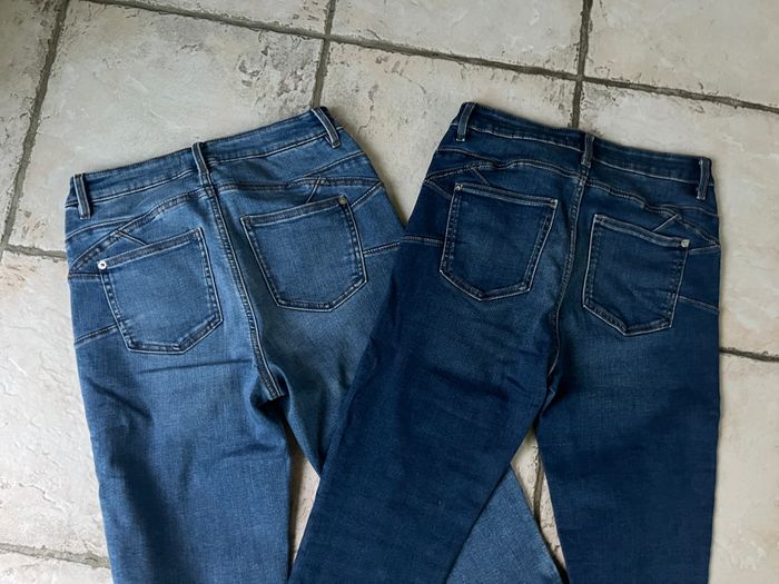 2 jeans cache cache jamais porté skinny taille petit 38 - photo numéro 3
