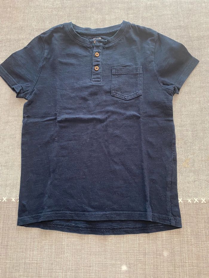 T shirt manches courtes marine Kiabi 6 ans