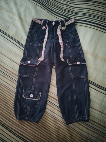 Pantalon fin bleu marine 4 ans