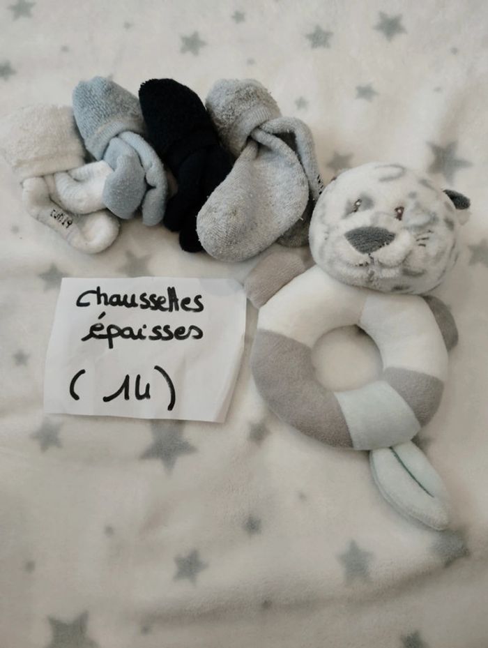 2 lots de chaussettes épaisses naissance - photo numéro 2