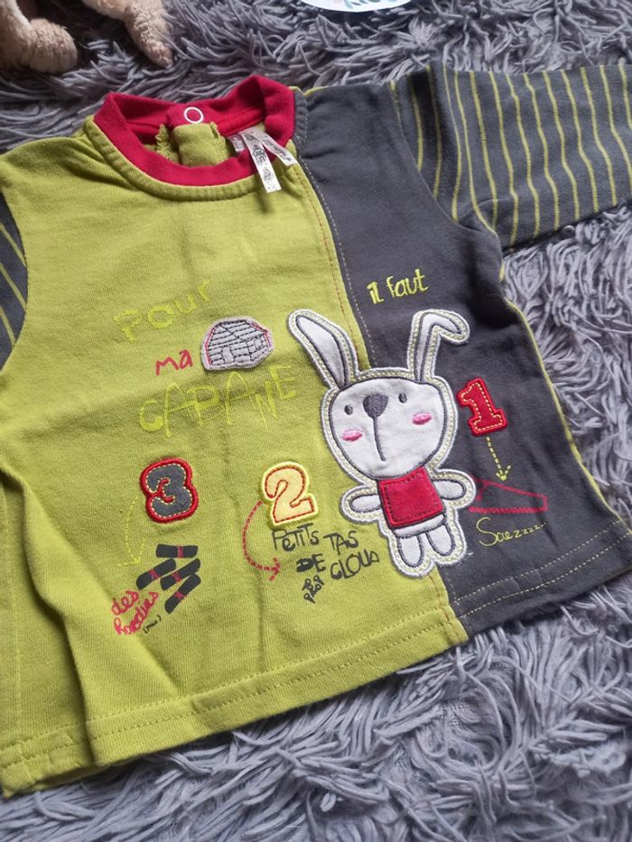 Pull léger/t-shirt manches longues bébé garçon - photo numéro 2