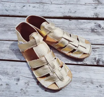 Sandales cuir Zesto gold