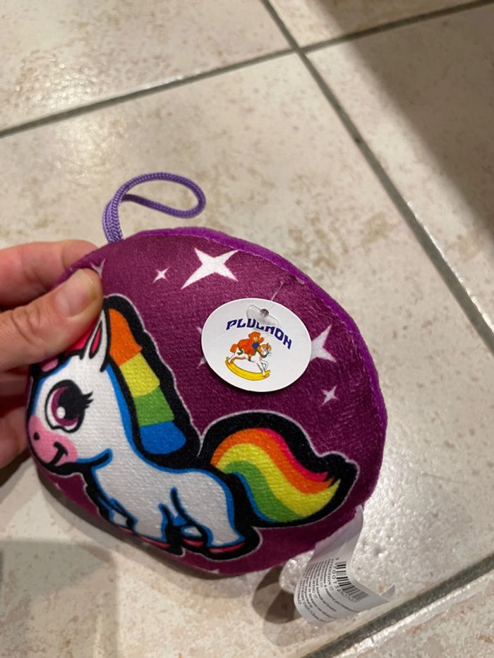 Peluche licorne neuve Pluchon - photo numéro 2