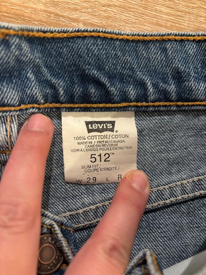 Jean Levi’s 512 vintage – Slim fit W29 L34 – Made in Canada - photo numéro 4