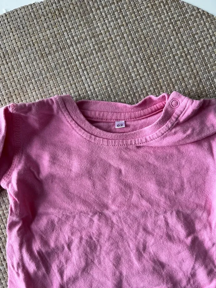 Tee shirt basique rose - photo numéro 2