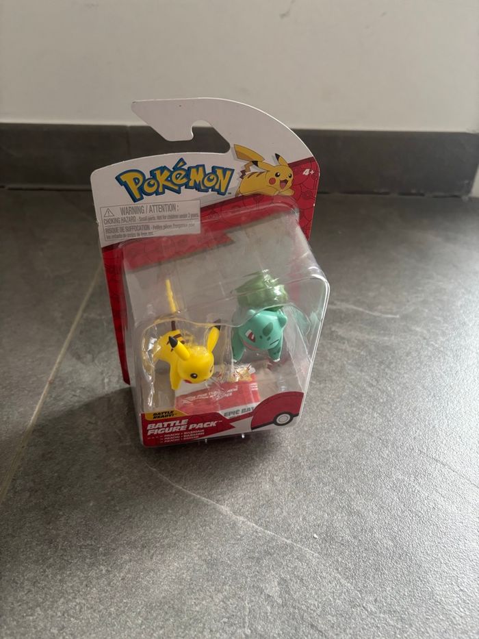 Pokémon Pack de Combat 2 Figurines Bulbizarre et Pikachu Jazwares - photo numéro 3