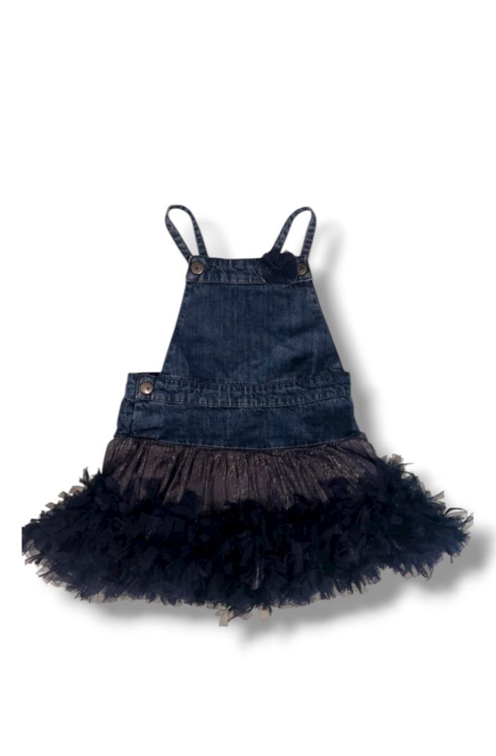 Robe volants fille - bleu Marine - 4ans - 104cm - Orchestra - photo numéro 2