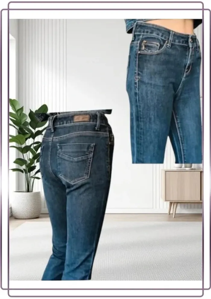 Jean Teddy Smith ,coupe slim fit ,taille haute ,extensible - photo numéro 6
