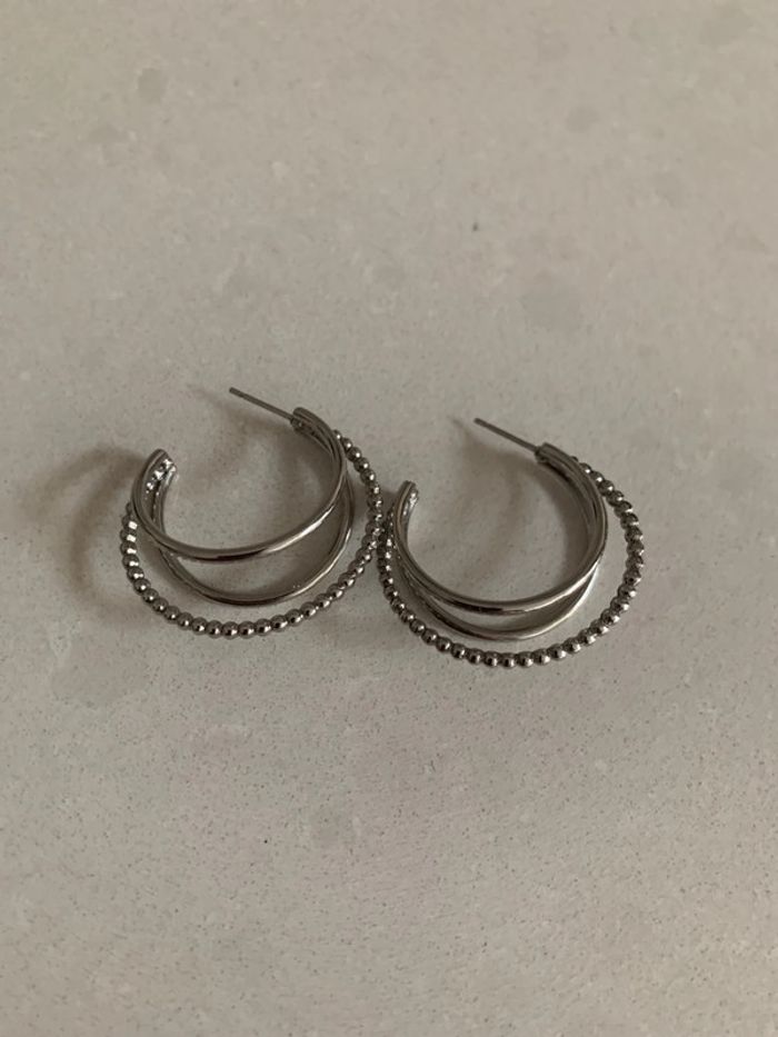 Créoles en acier inoxydables