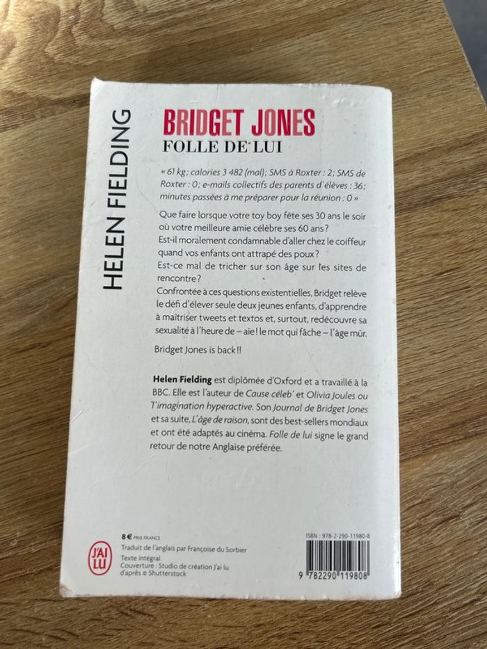 Livre poche « Bridget Jones : folle de lui » Helen Fielding - photo numéro 2