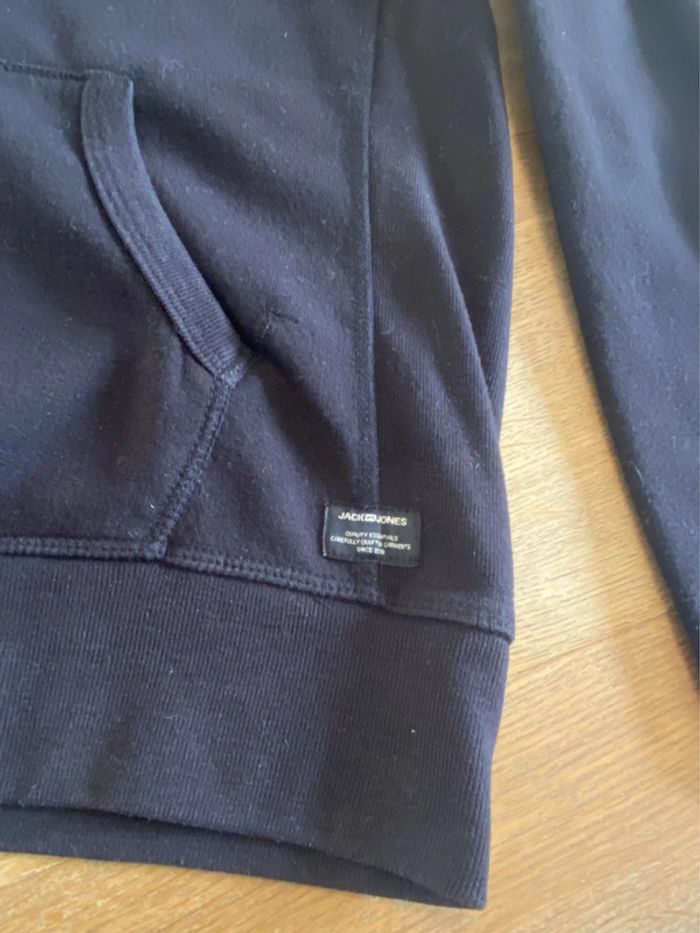 Sweat à capuche noir Jack & Jones taille S - photo numéro 5